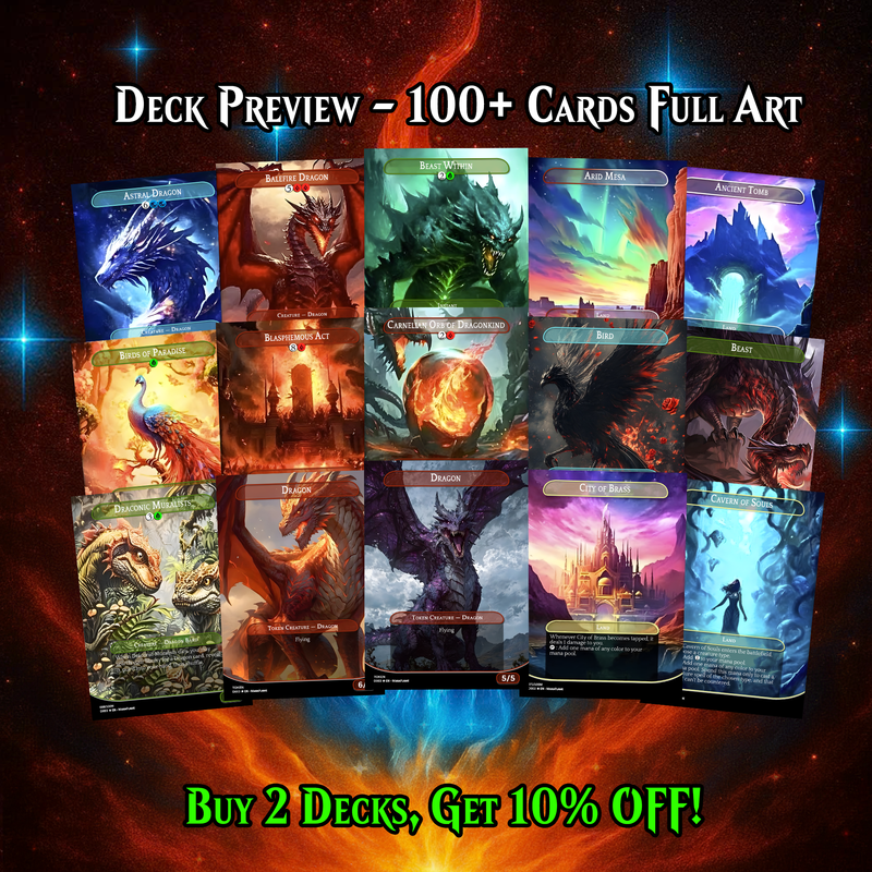 Miirym Dragon Tribal MTG Proxy Commander Deck – Premium Collector Set | 110 Cards | ProxyTCG