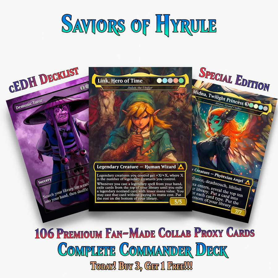 Savior of Hyrule Commander Deck | 116 Cards MTG Proxy EDH Set | ProxyTCG