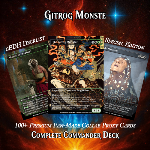 The Gitrog Monster MTG Proxy Commander Deck – Premium Collector Set | 108 Cards | ProxyTCG
