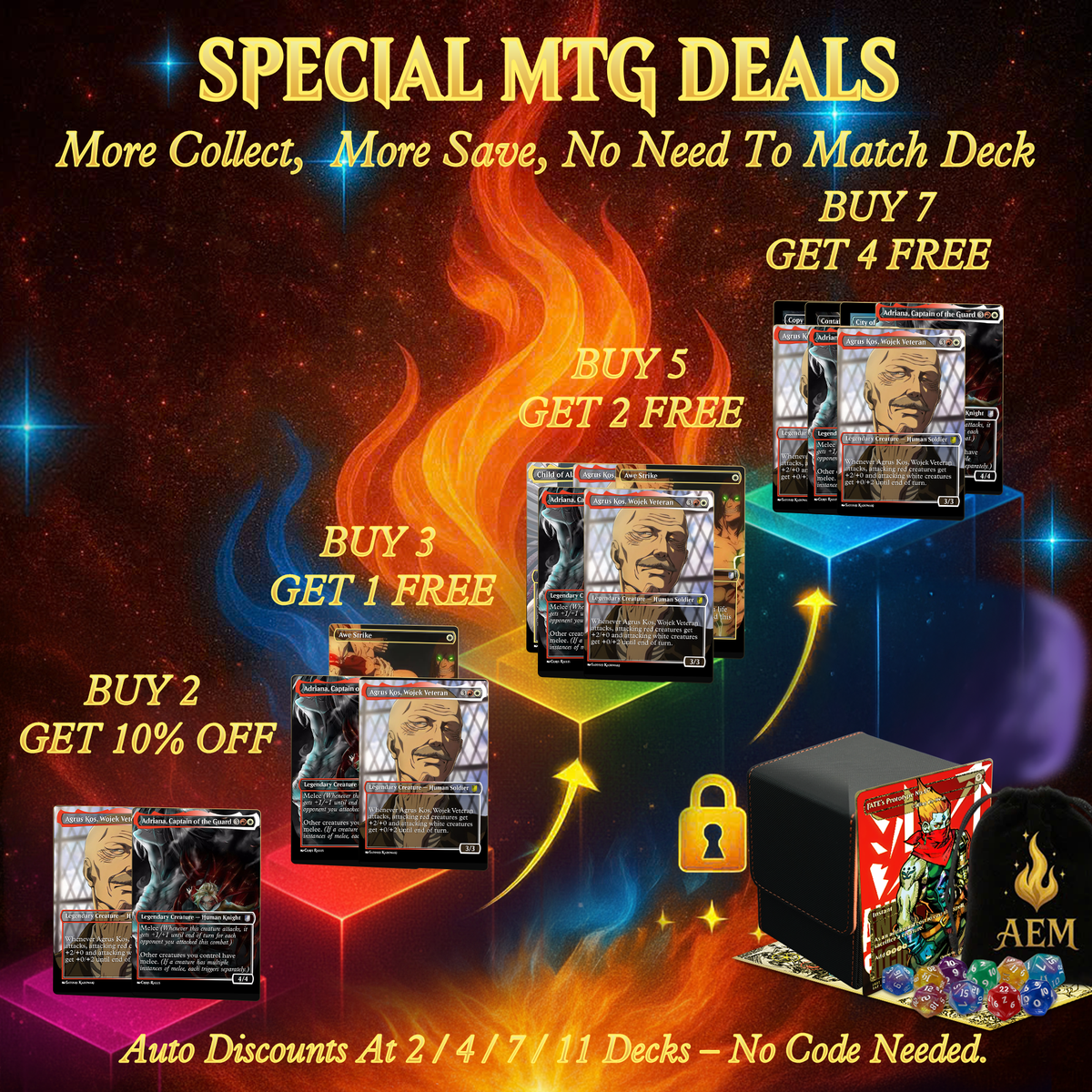 ATTACK ON TITAN COMMANDER DECK – PREMIUM COLLECTOR SET  (110 CARDS)