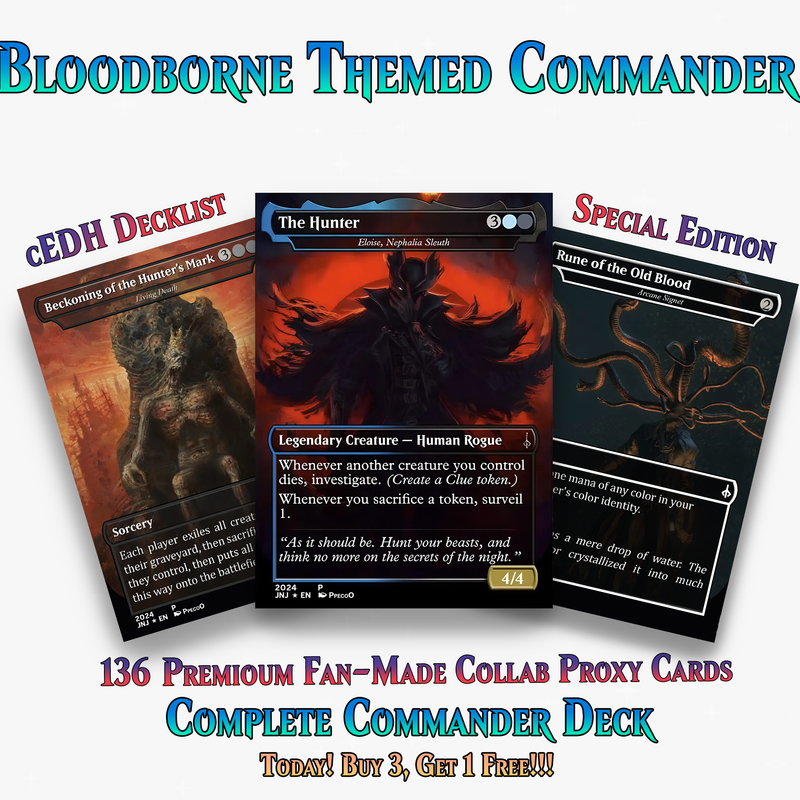 Bloodborne Themed MTG Proxy Commander Deck - 136 Cards | ProxyTCG