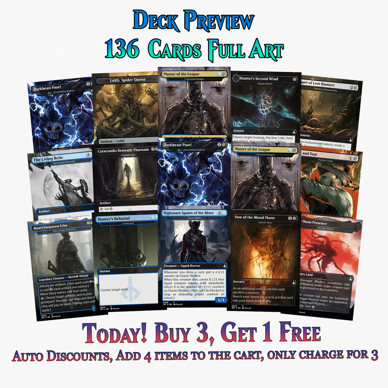 Bloodborne Themed MTG Proxy Commander Deck - 136 Cards | ProxyTCG