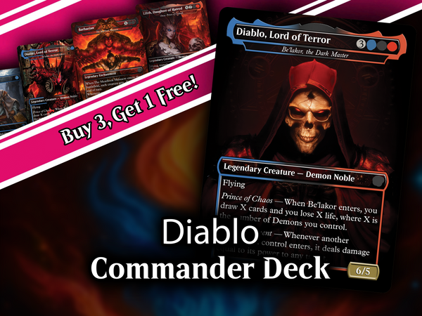 | New |Diablo Themed Proxy Commander Deck - 105+ Cards | PrimeDecks