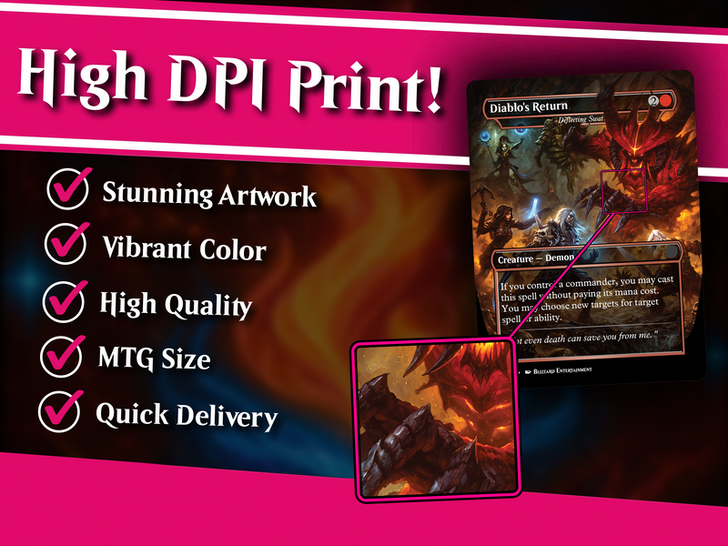 Diablo Themed Proxy Commander Deck - 105+ Cards | PrimeDecks