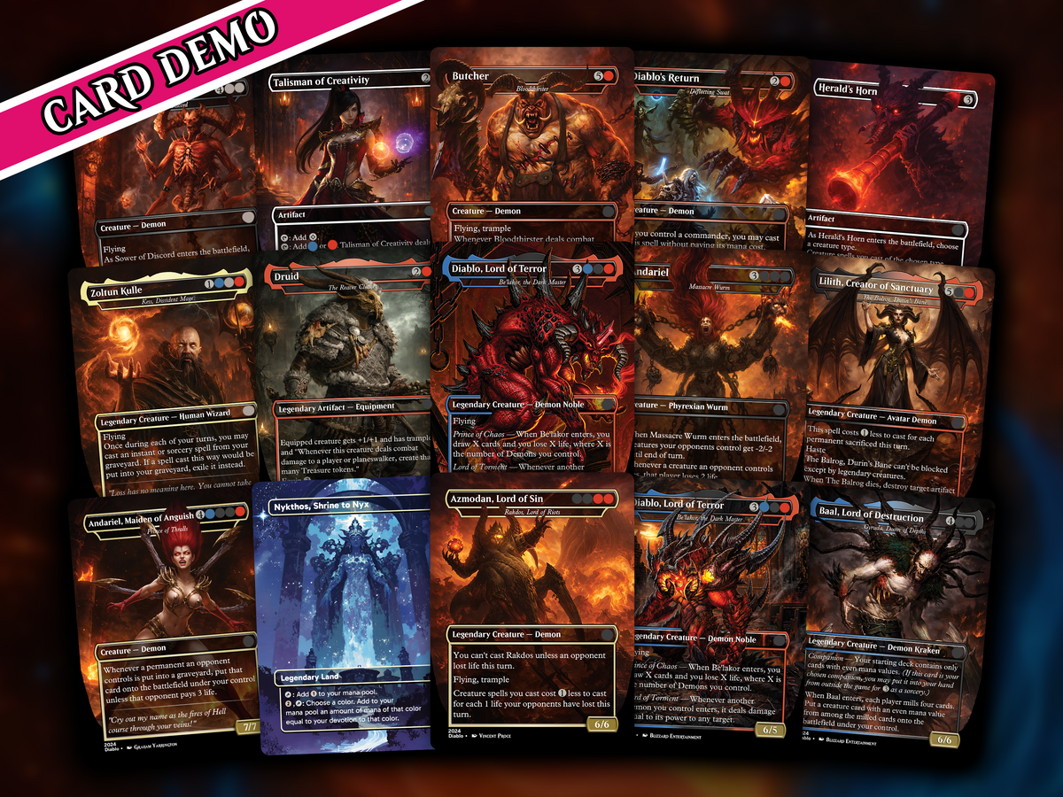 Diablo Themed Proxy Commander Deck - 105+ Cards | PrimeDecks