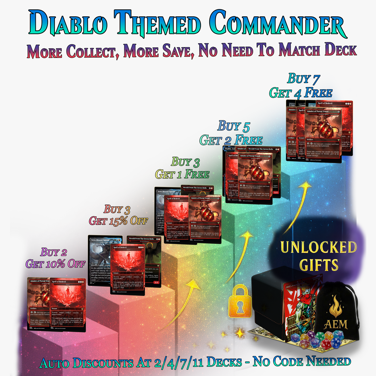 Diablo Themed Proxy Commander Deck - 105 Cards | ProxyTCG