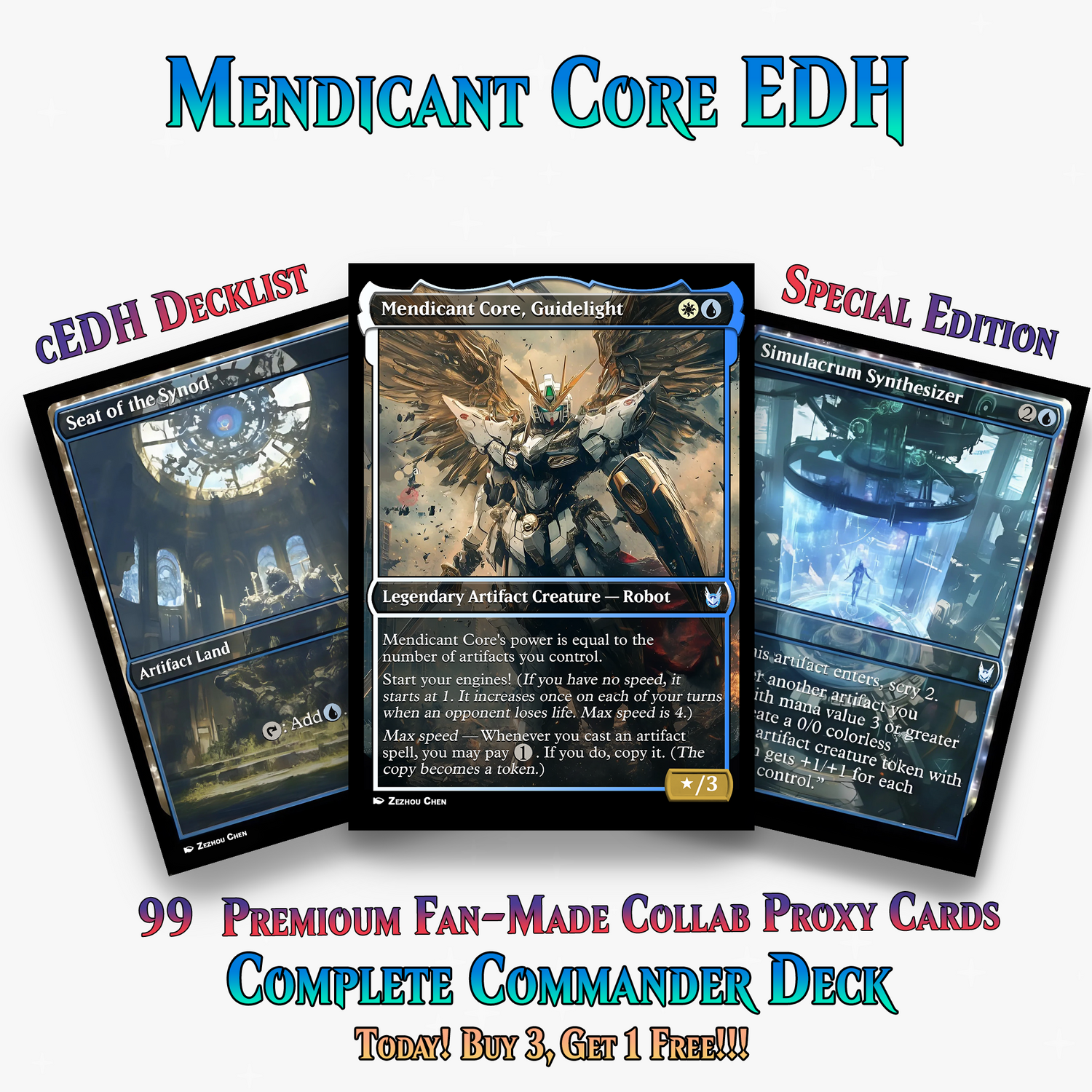 Mendicant Core MTG Proxy Commander Deck - 99 Cards | ProxyTCG