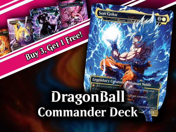 | New | Dragon Ball MTG Proxy Commander Deck | 115+ Cards | PrimeDecks