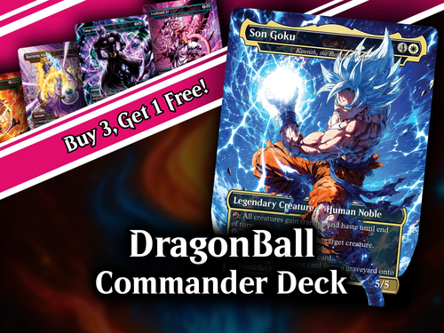 | New | Dragon Ball MTG Proxy Commander Deck | 115+ Cards | PrimeDecks