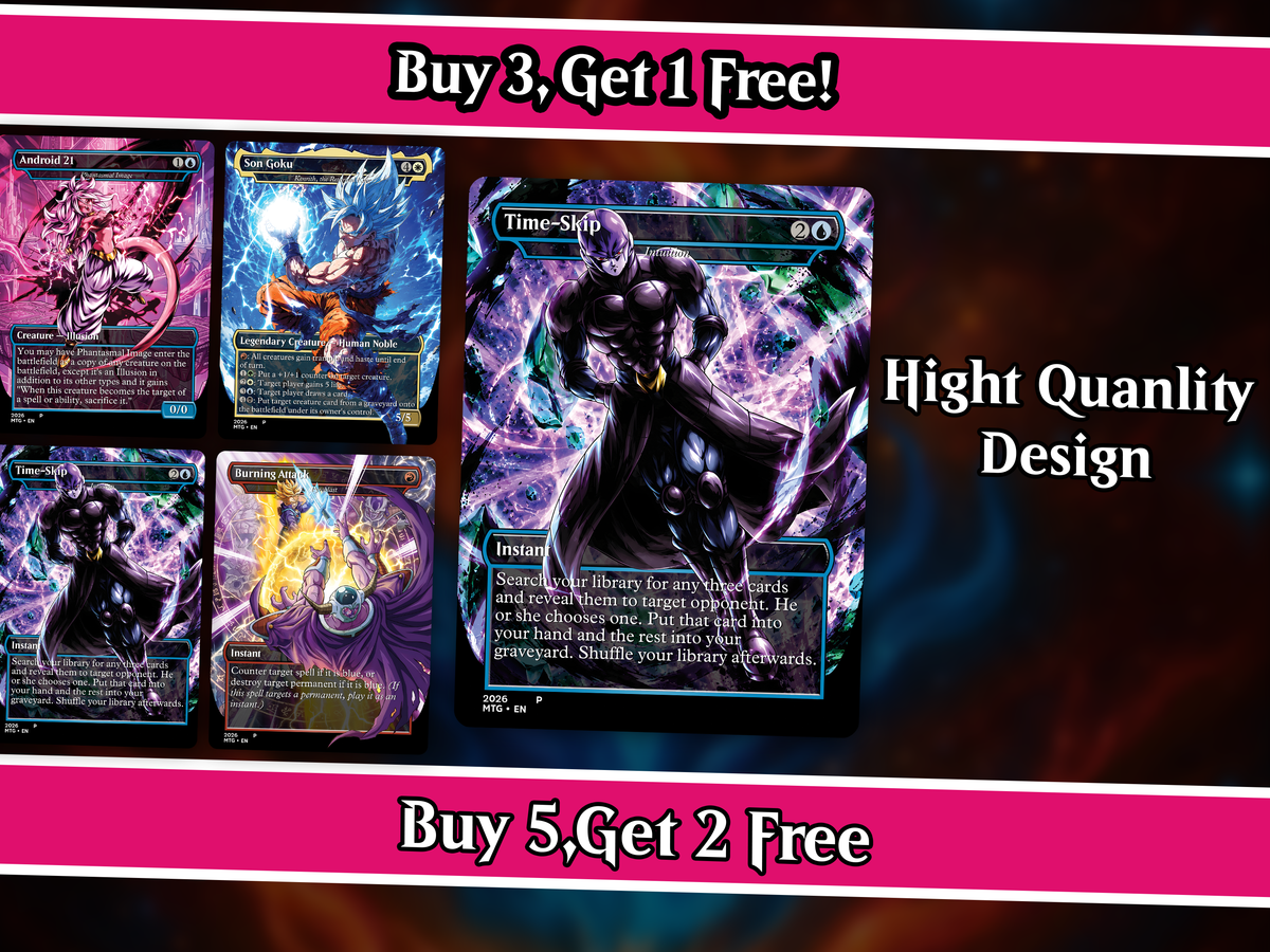 | New | Dragon Ball MTG Proxy Commander Deck | 115+ Cards | PrimeDecks