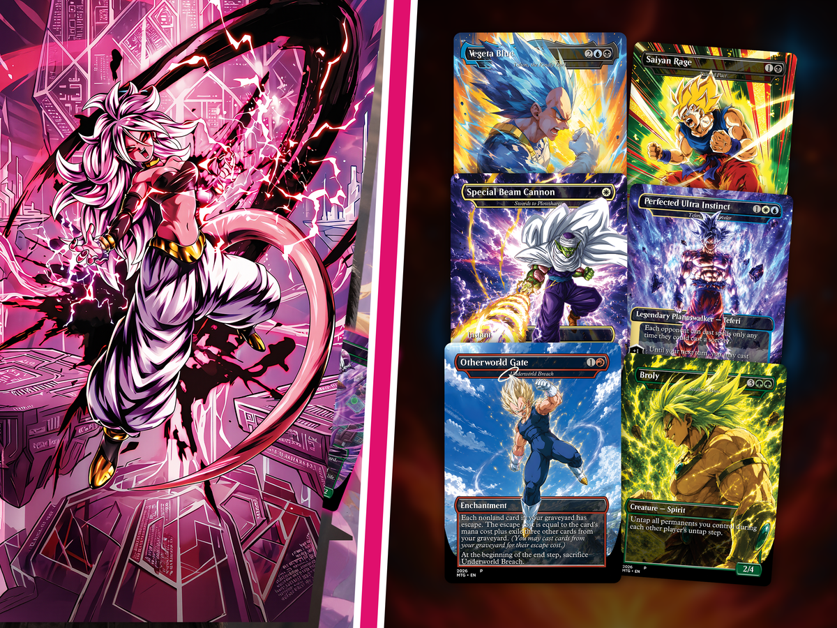 | New | Dragon Ball MTG Proxy Commander Deck | 115+ Cards | PrimeDecks