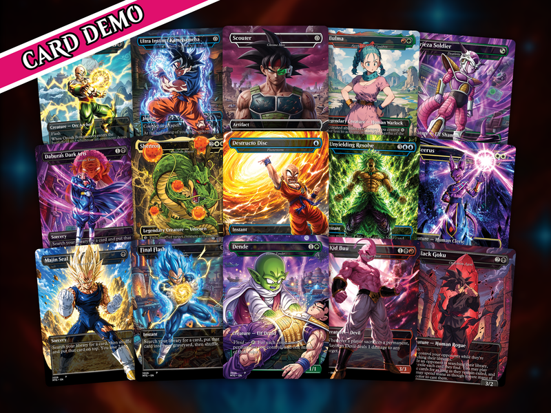 | New | Dragon Ball MTG Proxy Commander Deck | 115+ Cards | PrimeDecks