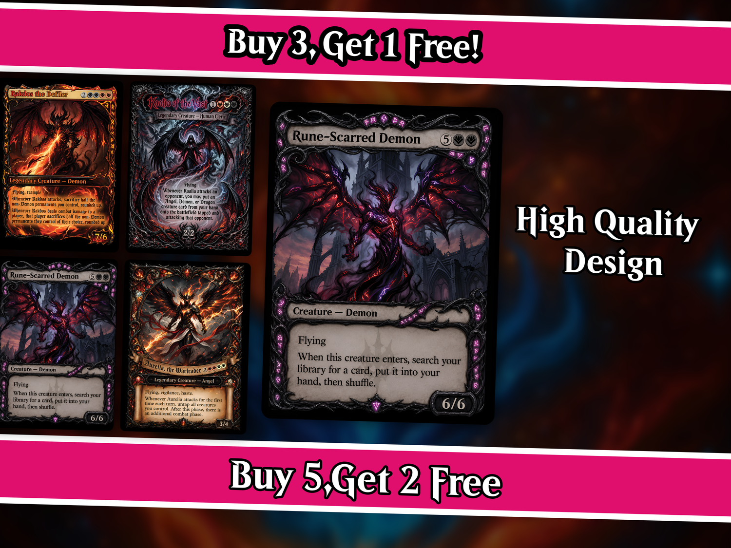 Wrath of Kaalia – Legendary Angel, Demon & Dragon Tribal Deck | 100 cards | PrimeDecks
