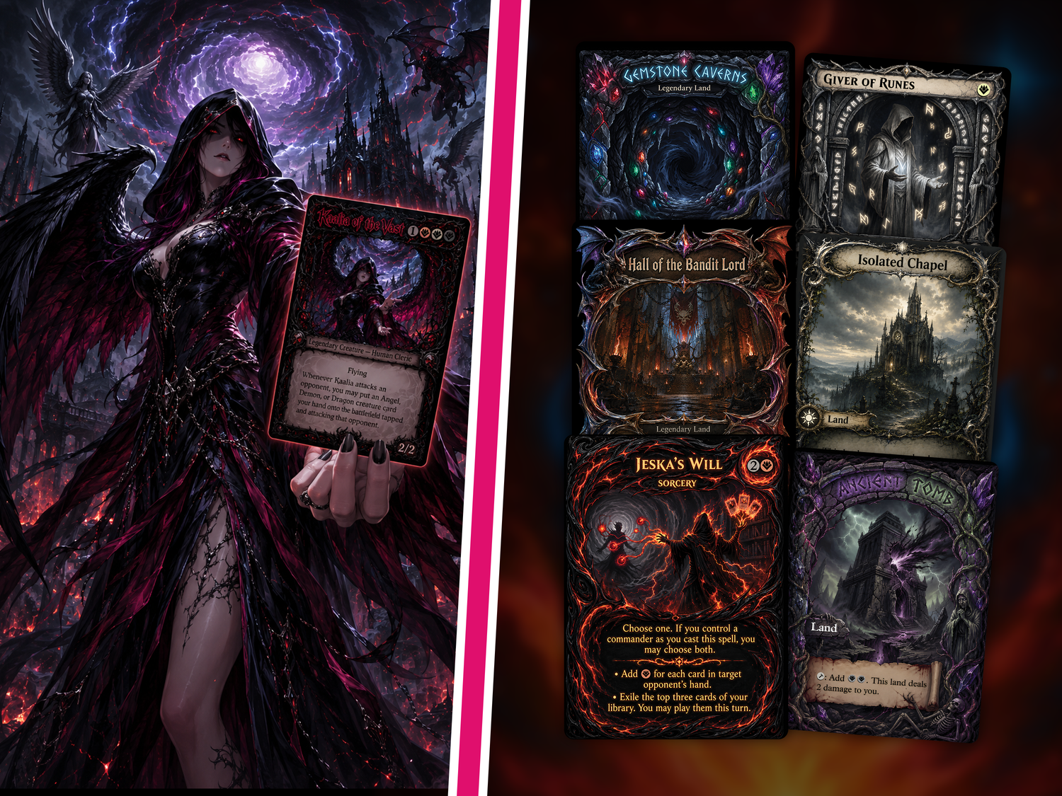 Wrath of Kaalia – Legendary Angel, Demon & Dragon Tribal Deck | 100 cards | PrimeDecks