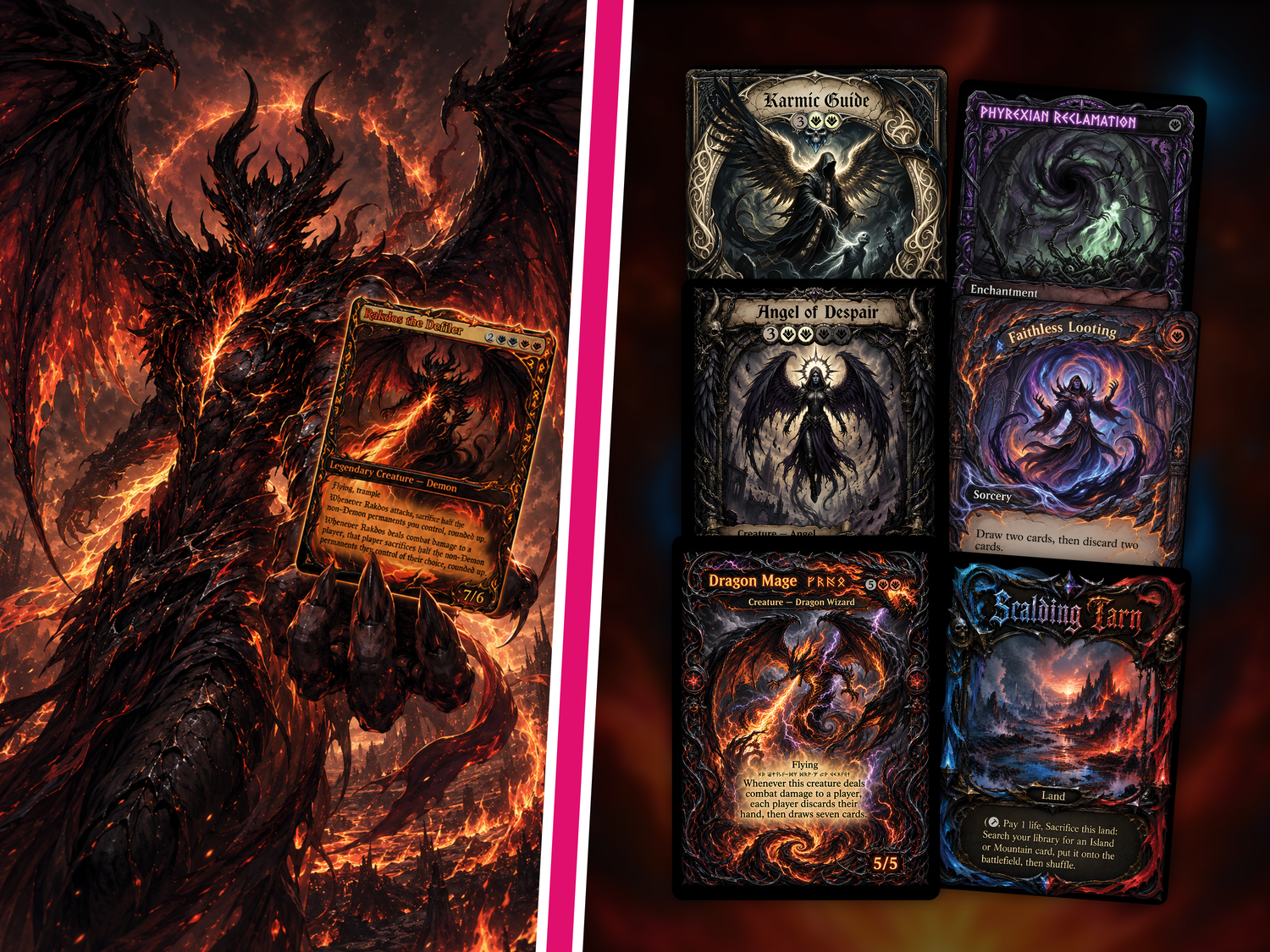 Wrath of Kaalia – Legendary Angel, Demon & Dragon Tribal Deck | 100 cards | PrimeDecks