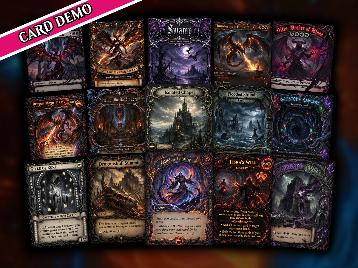 Wrath of Kaalia – Legendary Angel, Demon & Dragon Tribal Deck | 100 cards | PrimeDecks