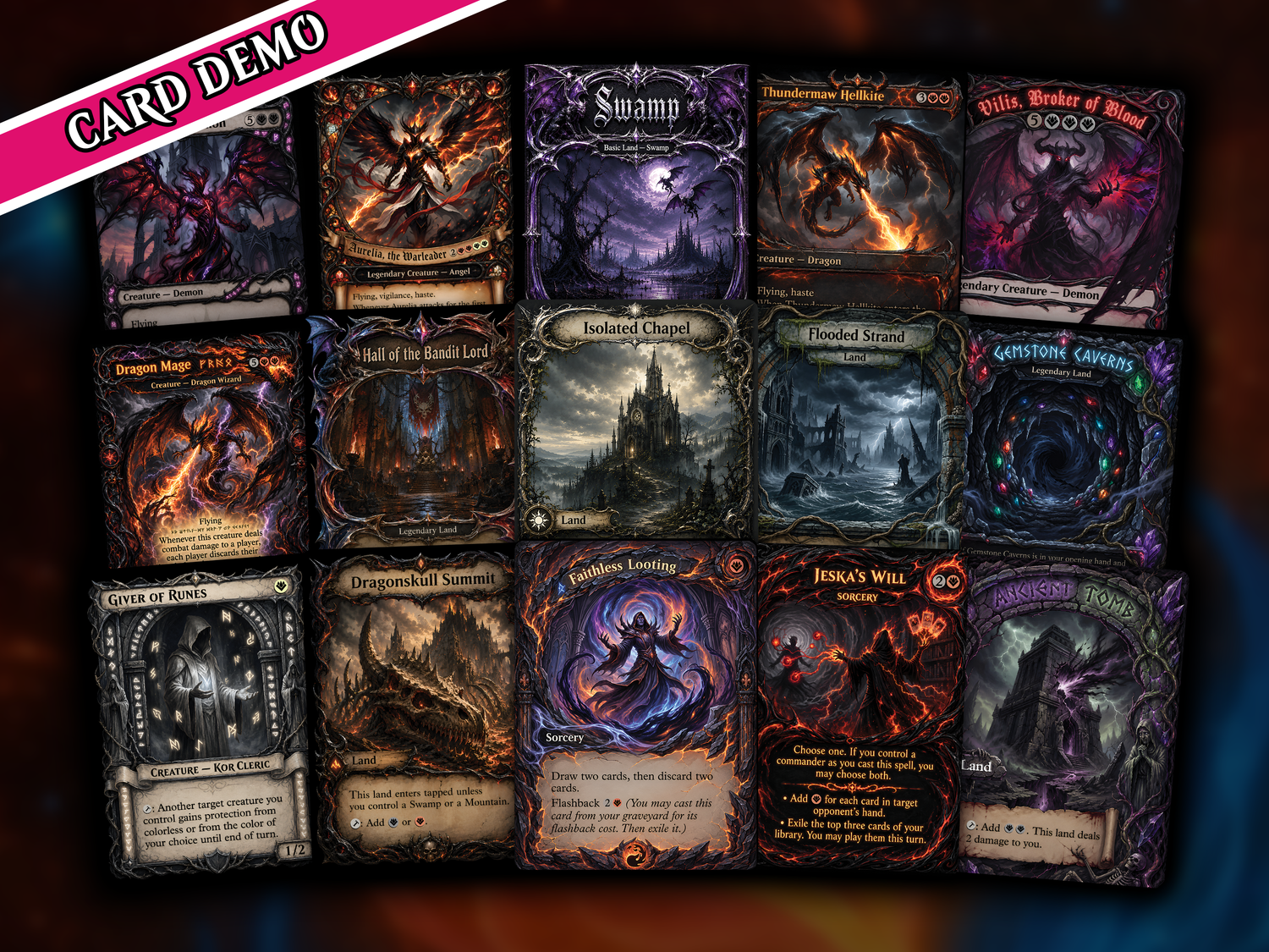Wrath of Kaalia – Legendary Angel, Demon & Dragon Tribal Deck | 100 cards | PrimeDecks