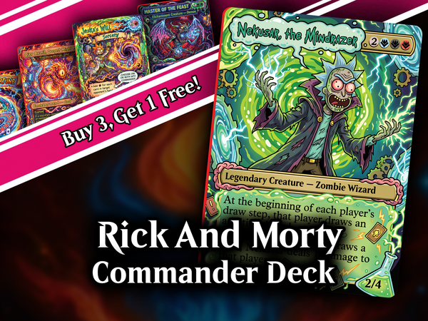 Nekusar, the Mindrazer – Ric.k & Mor.ty Commander Proxy Deck | 100 Cards