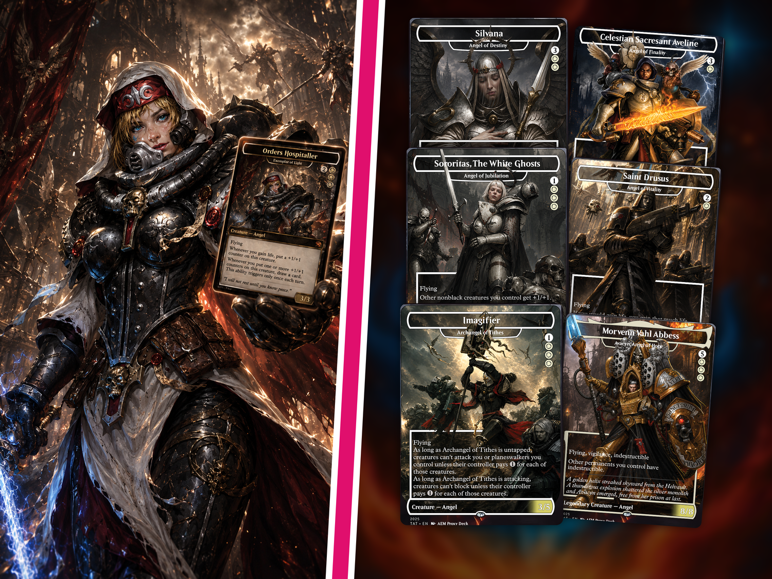 Heaven's Wrath Giada Space Nun Commander Deck | 100-Card MTG Proxy EDH Set | PrimeDecks