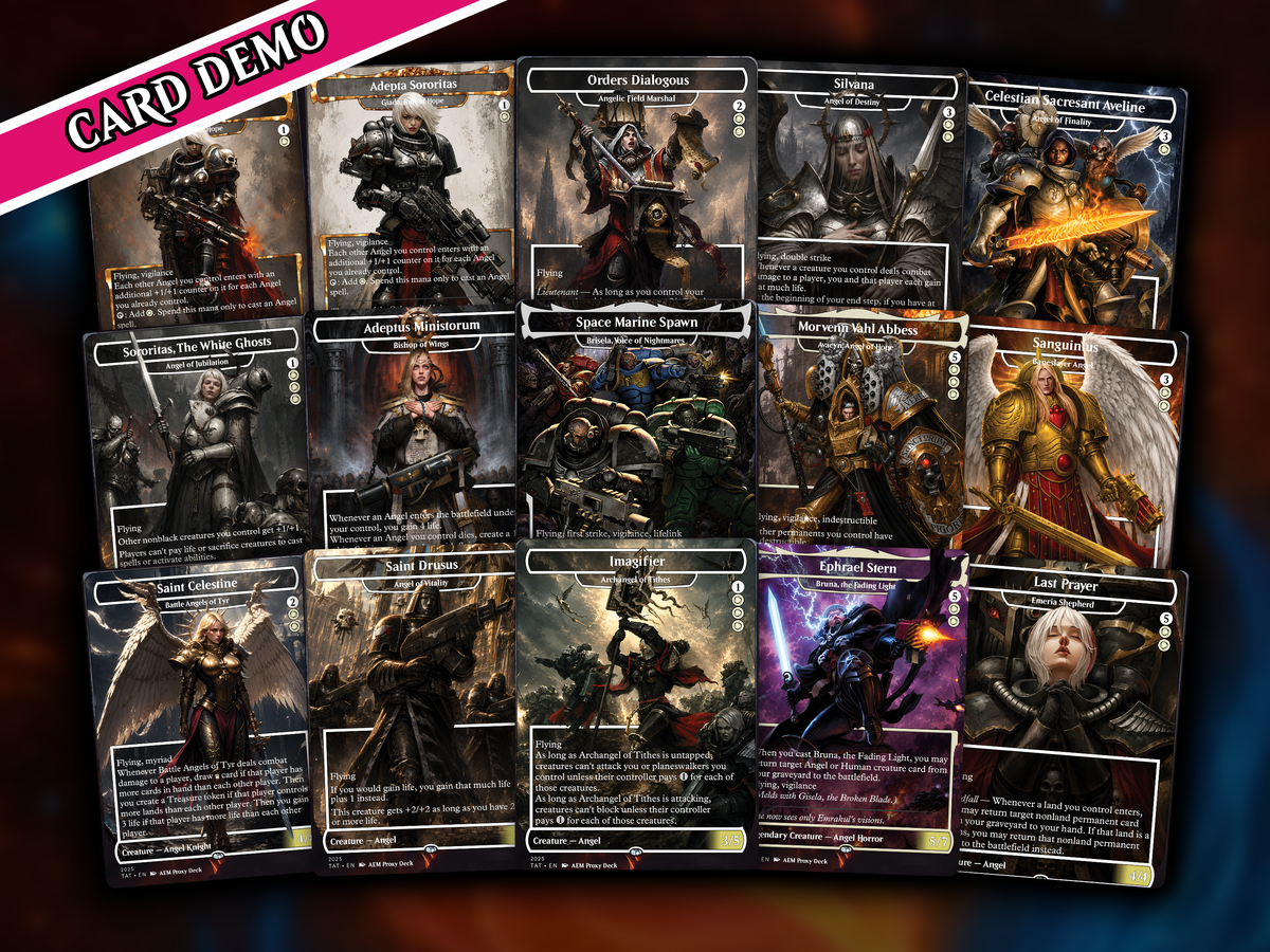 Heaven's Wrath Giada Space Nun Commander Deck | 100-Card MTG Proxy EDH Set | PrimeDecks