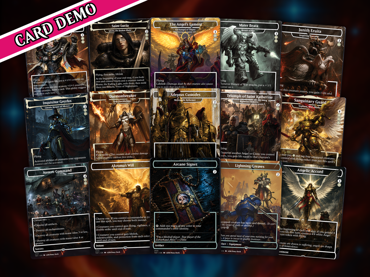 Heaven's Wrath Giada Space Nun Commander Deck | 100-Card MTG Proxy EDH Set | PrimeDecks
