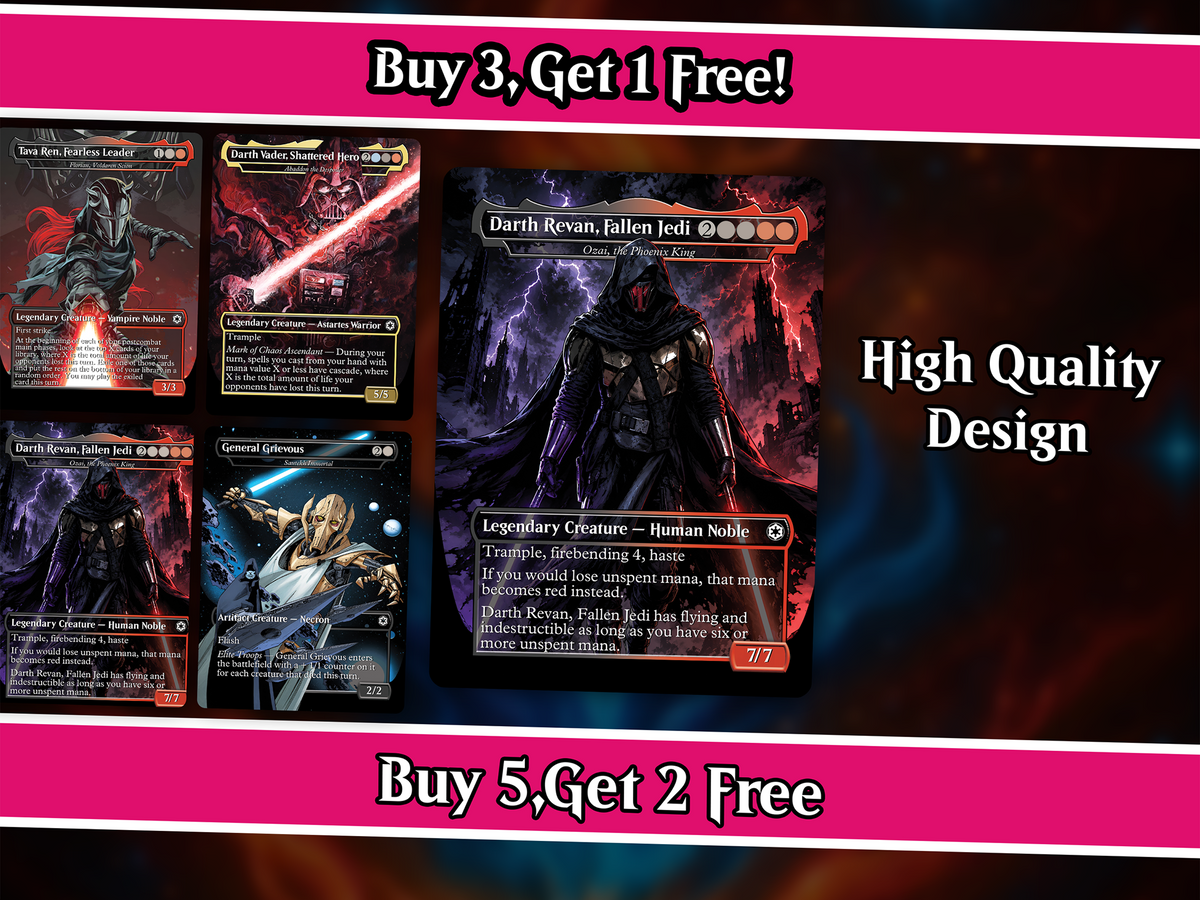 | New | Star Wars Rise of the Sith Proxy Commander Deck | 100 Cards | PrimeDecks
