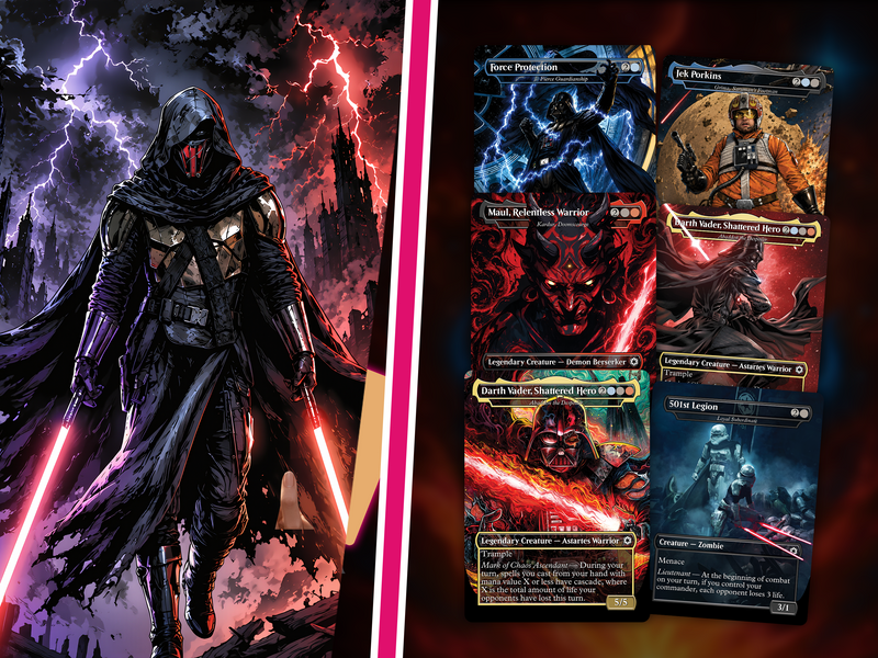 | New | Star Wars Rise of the Sith Proxy Commander Deck | 100 Cards | PrimeDecks