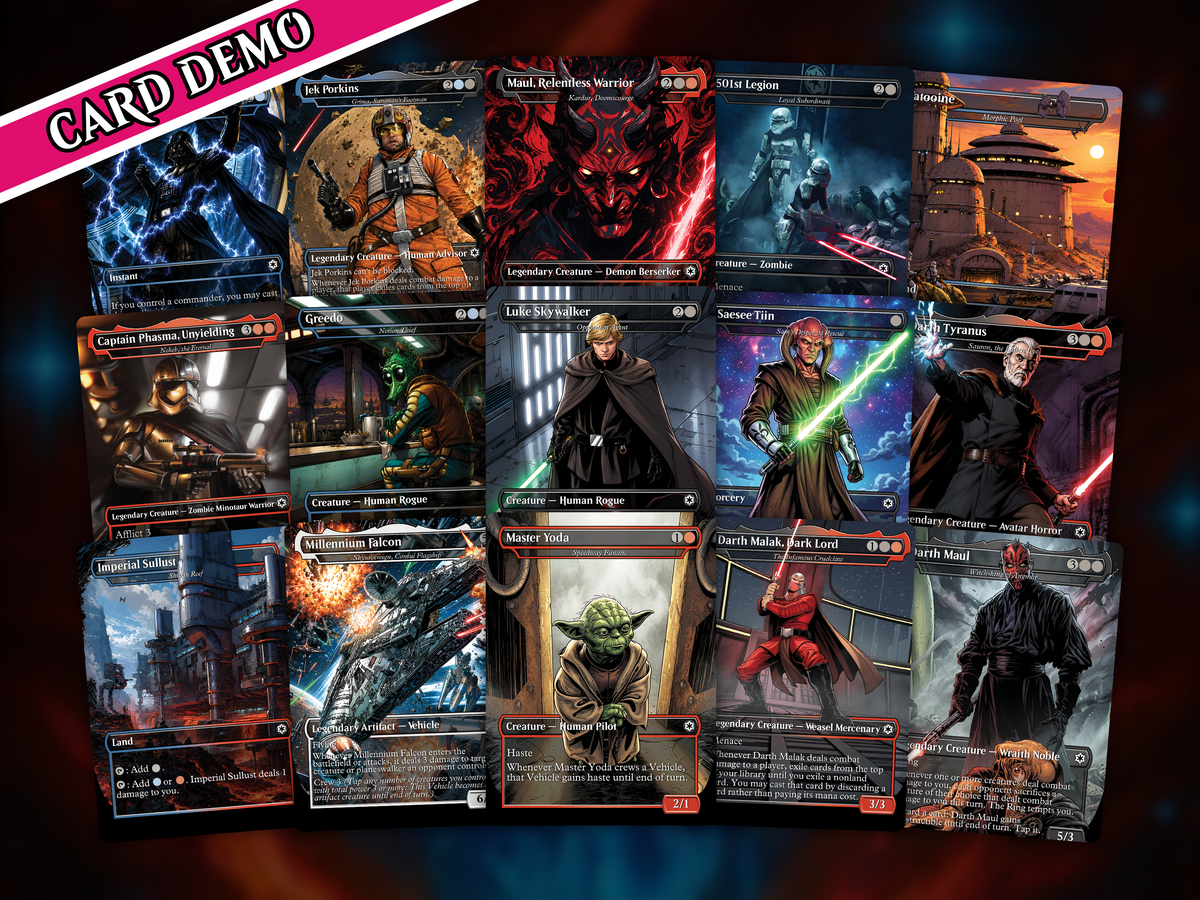 | New | Star Wars Rise of the Sith Proxy Commander Deck | 100 Cards | PrimeDecks