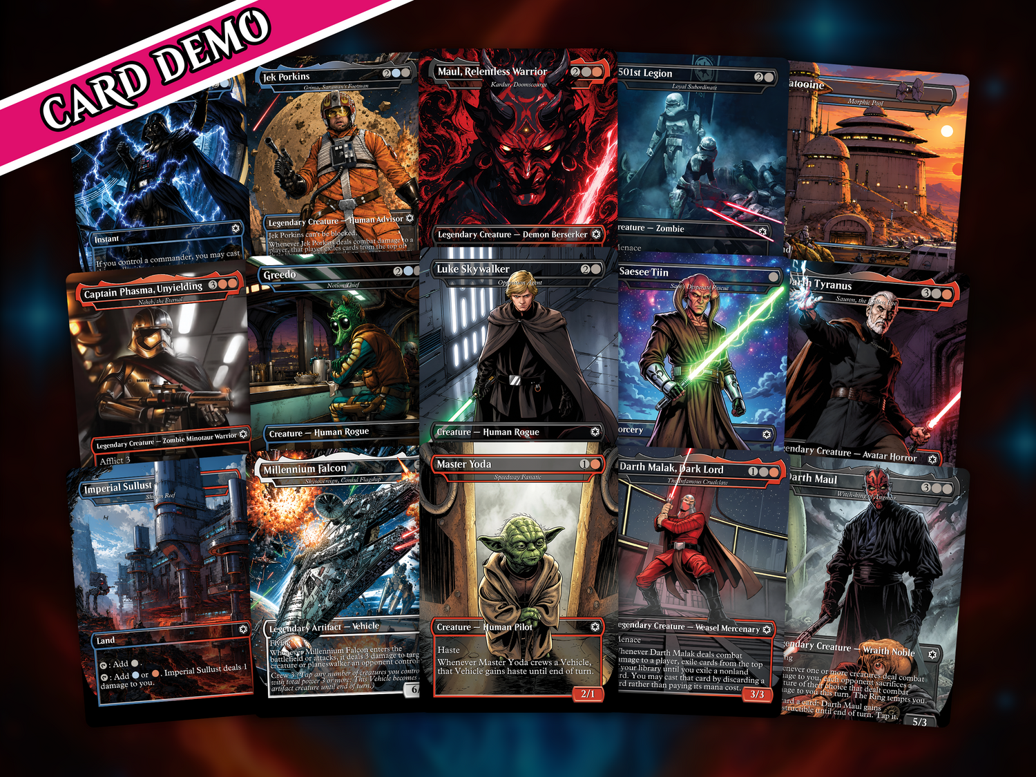 | New | Star Wars Rise of the Sith Proxy Commander Deck | 100 Cards | PrimeDecks