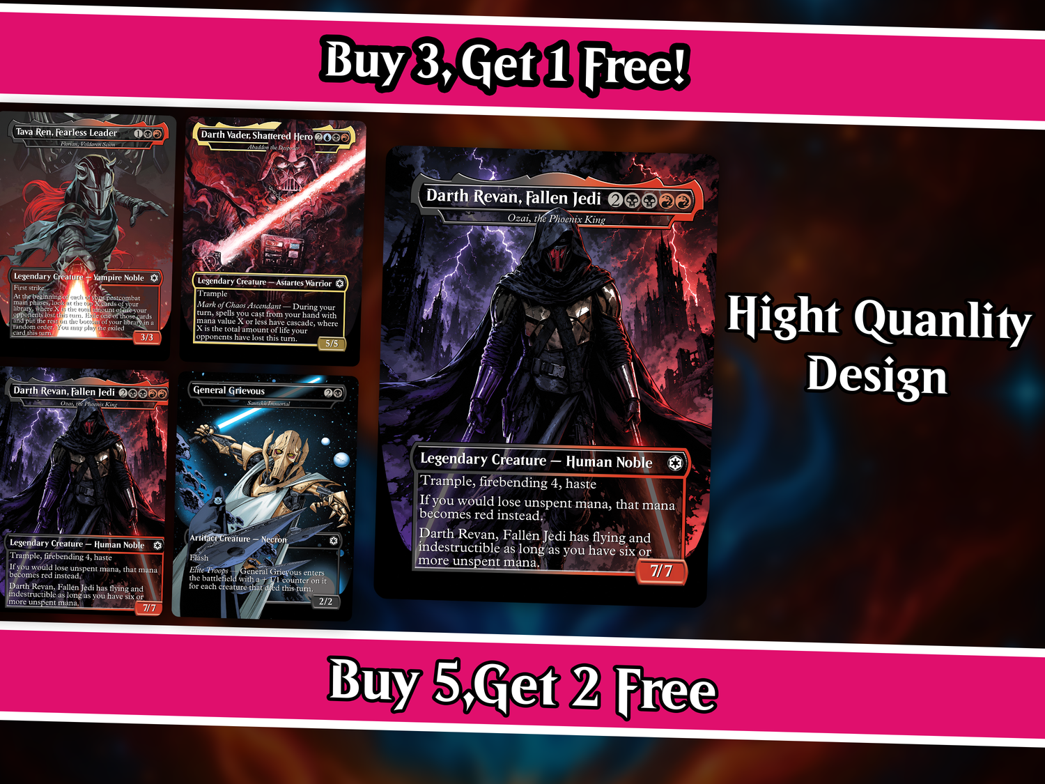 | New | Star Wars Rise of the Sith Proxy Commander Deck | 100 Cards | PrimeDecks