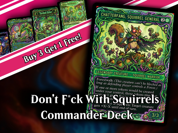 | New | Chatterfang Squirrel Tribal Rick and Morty Inspired Commander Deck | 100-Card MTG Proxy EDH Set | PrimeDecks