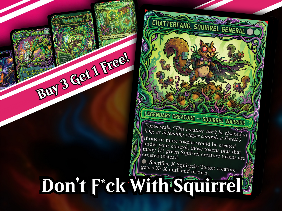 Chatterfang Squirrel Tribal Rick and Morty Inspired Commander Deck | 100-Card MTG Proxy EDH Set | PrimeDecks