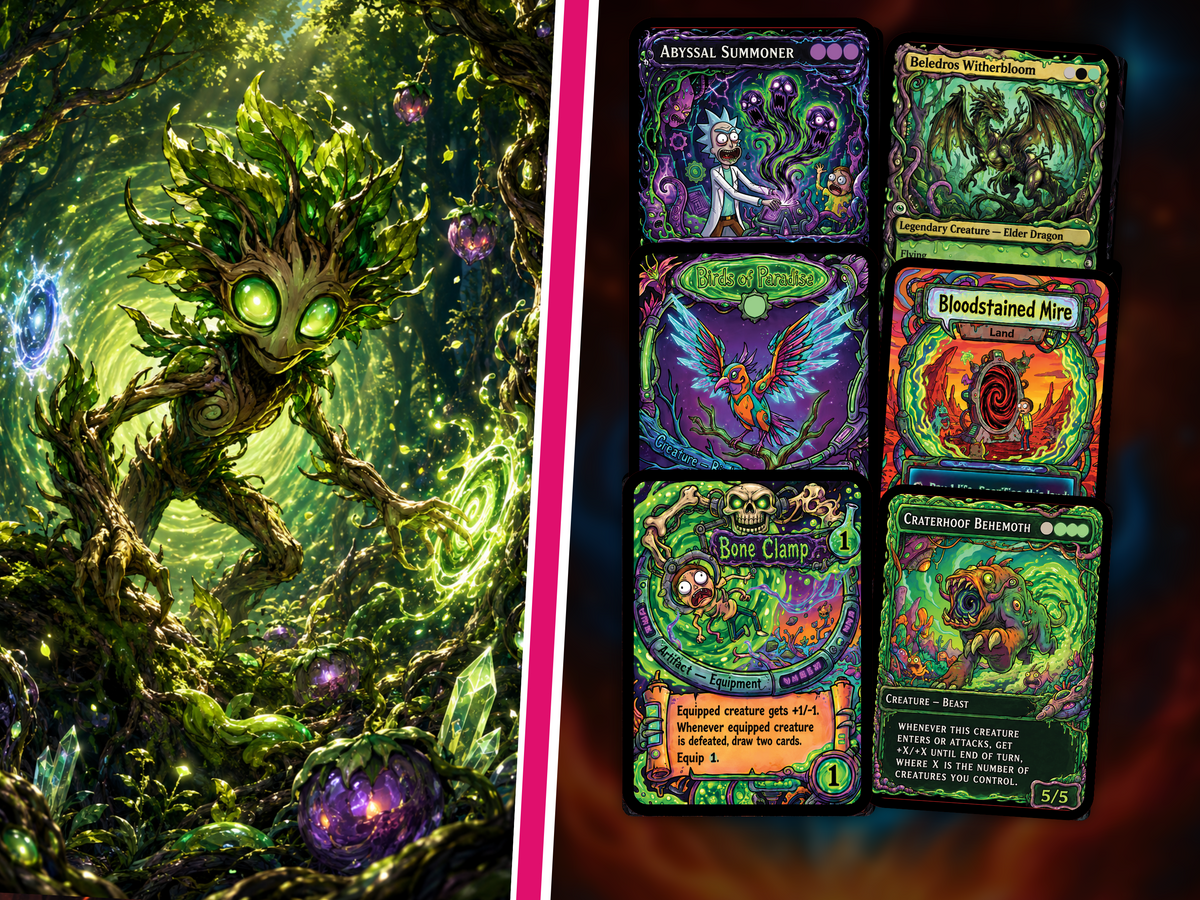 Chatterfang Squirrel Tribal Rick and Morty Inspired Commander Deck | 100-Card MTG Proxy EDH Set | PrimeDecks