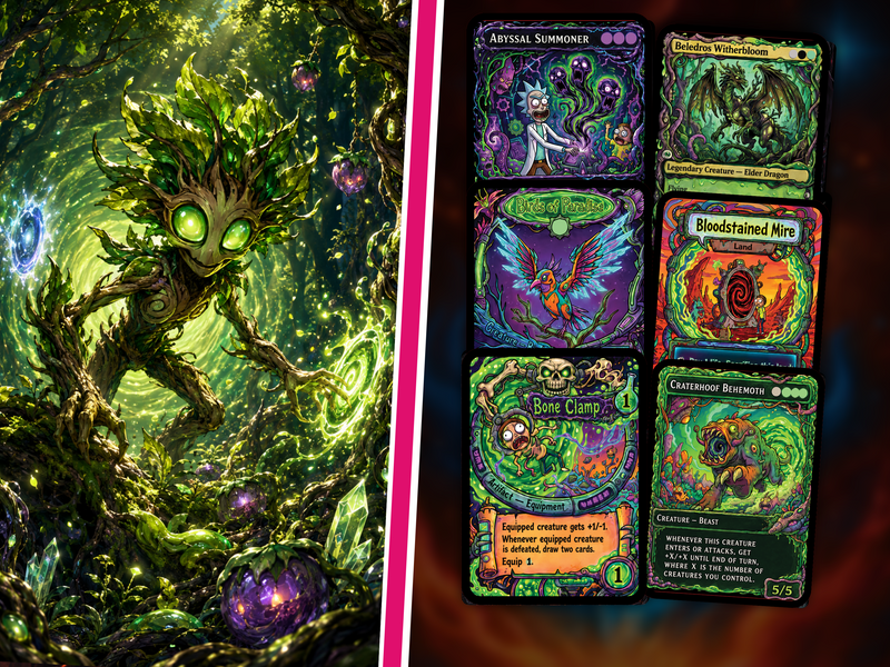 Chatterfang Squirrel Tribal Rick and Morty Inspired Commander Deck | 100-Card MTG Proxy EDH Set | PrimeDecks
