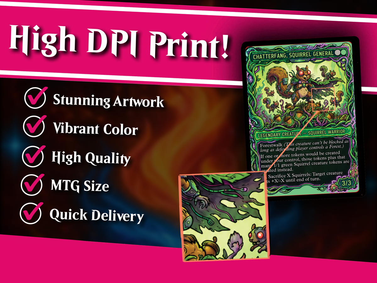 Chatterfang Squirrel Tribal Rick and Morty Inspired Commander Deck | 100-Card MTG Proxy EDH Set | PrimeDecks