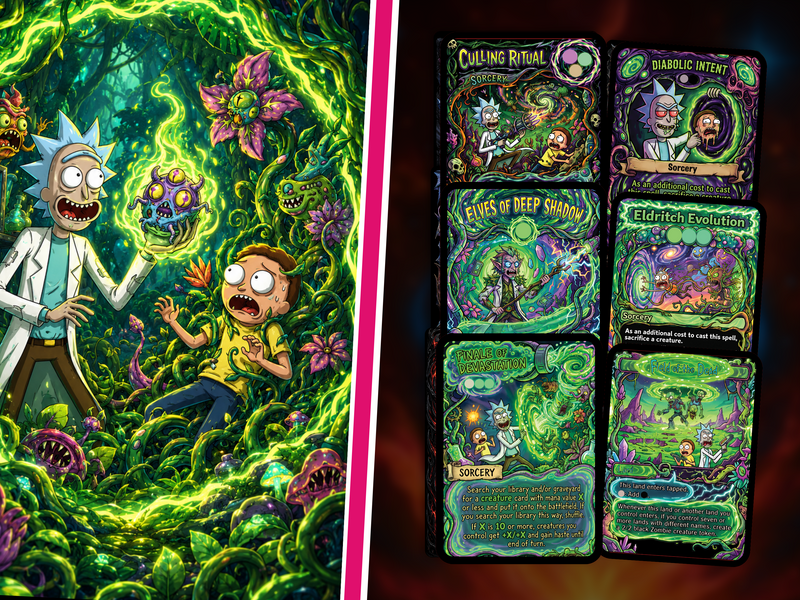 Chatterfang Squirrel Tribal Rick and Morty Inspired Commander Deck | 100-Card MTG Proxy EDH Set | PrimeDecks