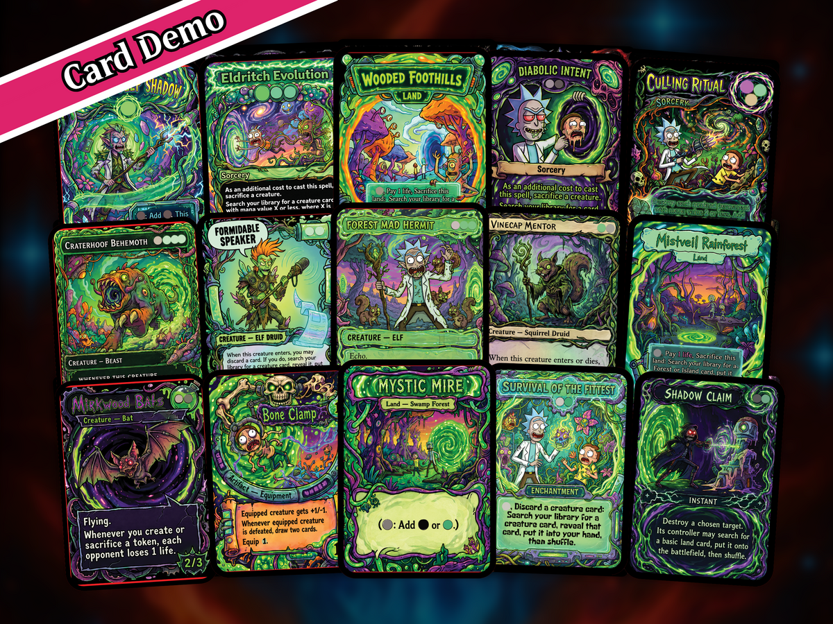 Chatterfang Squirrel Tribal Rick and Morty Inspired Commander Deck | 100-Card MTG Proxy EDH Set | PrimeDecks