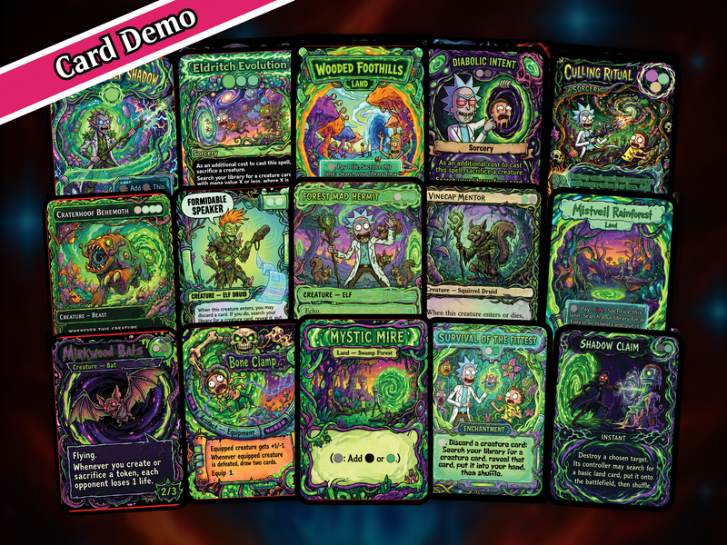 Chatterfang Squirrel Tribal Rick and Morty Inspired Commander Deck | 100-Card MTG Proxy EDH Set | PrimeDecks