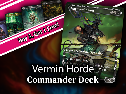 | New |Vermin Horde Commander Deck - 103+ Cards | PrimeDecks