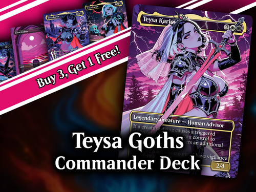 Teysa Goths Anime Commander Deck | 126-Card Fan-Made MTG Proxy Set | PrimeDecks