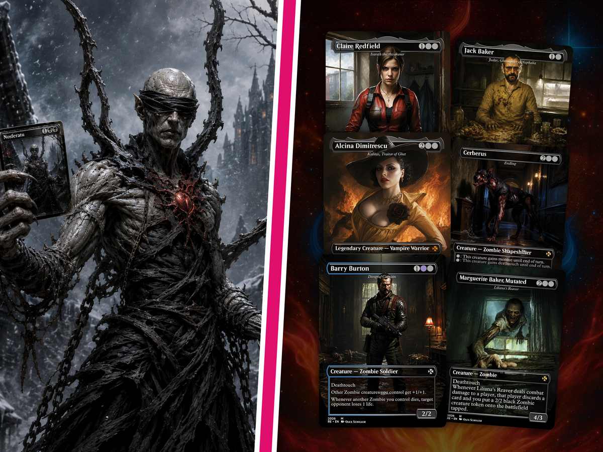 Resident Evil Card Deck 100 Cards + Tokens, Zombie Tribal EDH | PrimeDecks