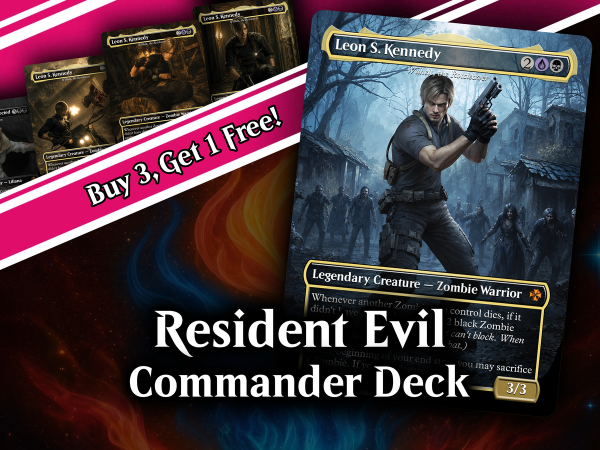 | New | Resident Evil Card Deck 100 Cards + Tokens, Zombie Tribal EDH | PrimeDecks