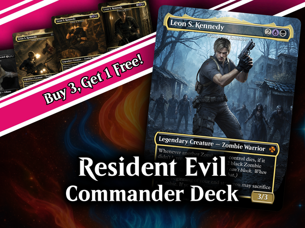 | New | Resident Evil Card Deck 100 Cards + Tokens, Zombie Tribal EDH | PrimeDecks