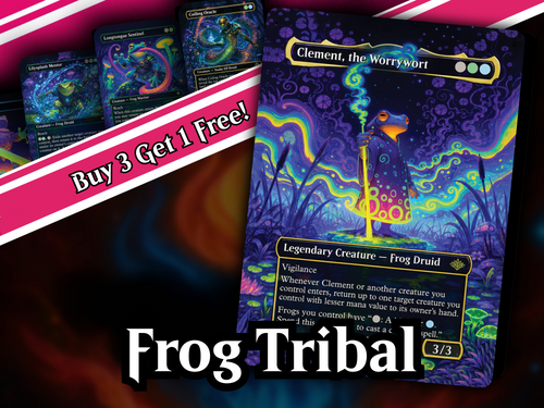 Clement Frog Tribal | 100-Card MTG Proxy EDH Set | Trippy Bounce Strategy Deck | PrimeDecks [prime-mock-20260924 LK-219]