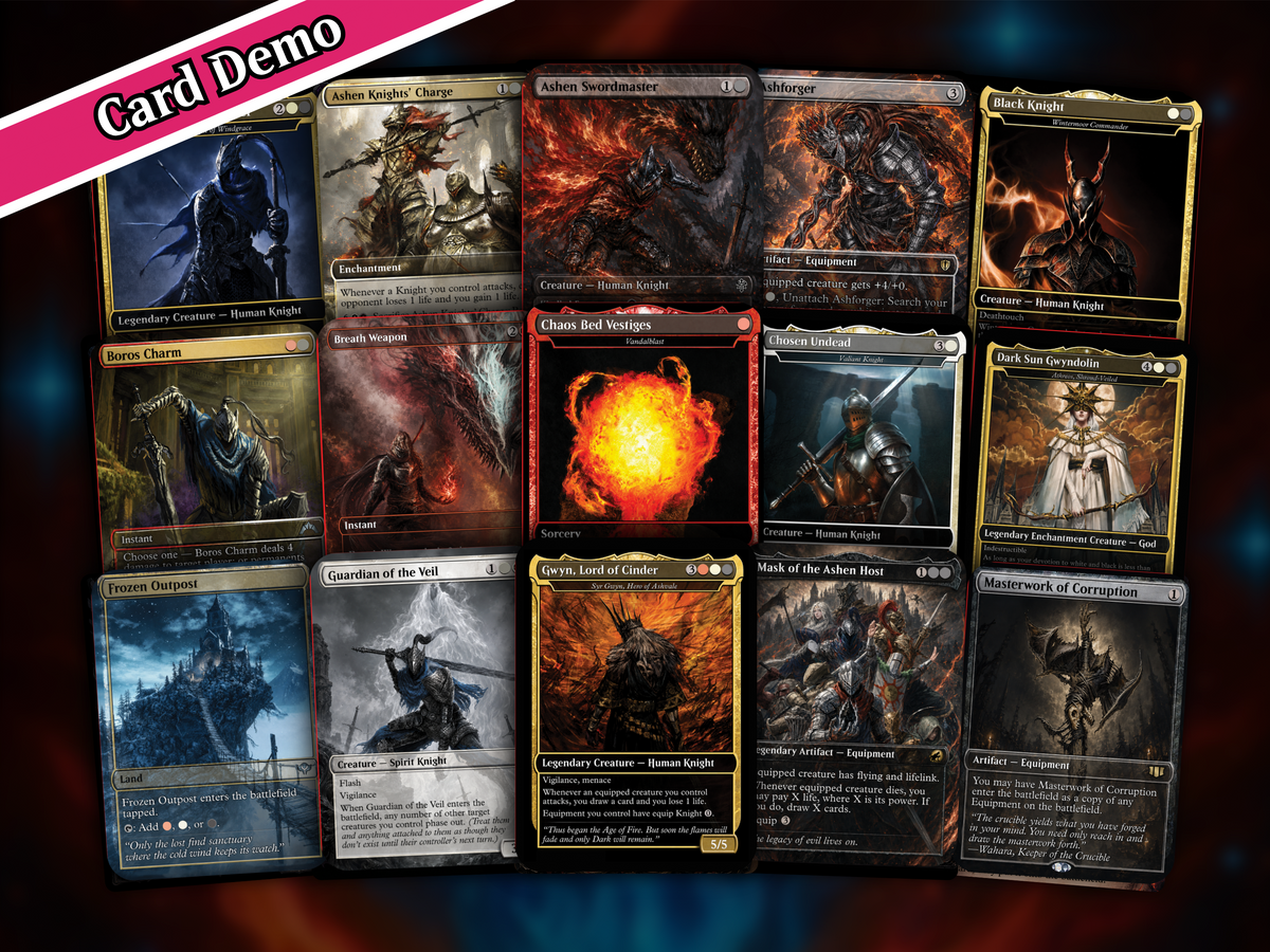 Dark Souls Inspired Knight Commander Deck | 126-Card MTG Proxy EDH Set | PrimeDecks