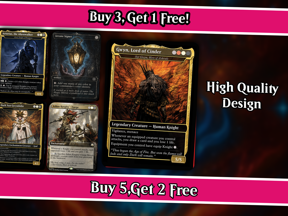 Dark Souls Inspired Knight Commander Deck | 126-Card MTG Proxy EDH Set | PrimeDecks