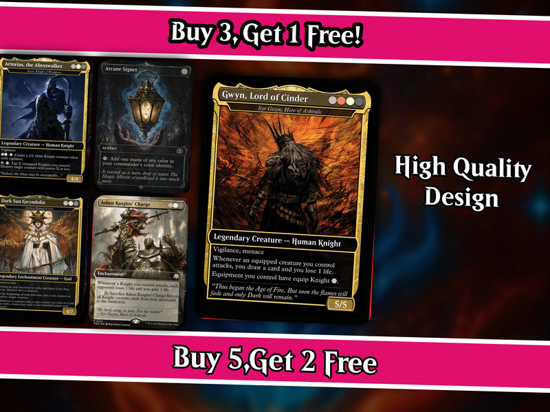 Dark Souls Inspired Knight Commander Deck | 126-Card MTG Proxy EDH Set | PrimeDecks