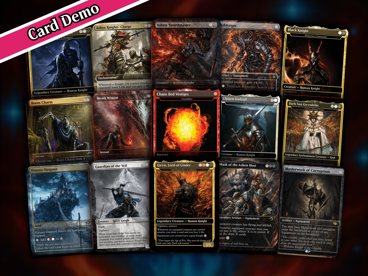 Dark Souls Inspired Knight Commander Deck | 126-Card MTG Proxy EDH Set | PrimeDecks