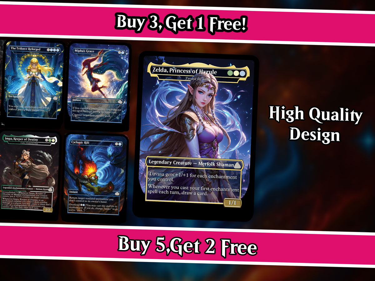 Hyrule Reborn Zelda-Inspired Commander Proxy Deck | 100+ Cards | PrimeDecks