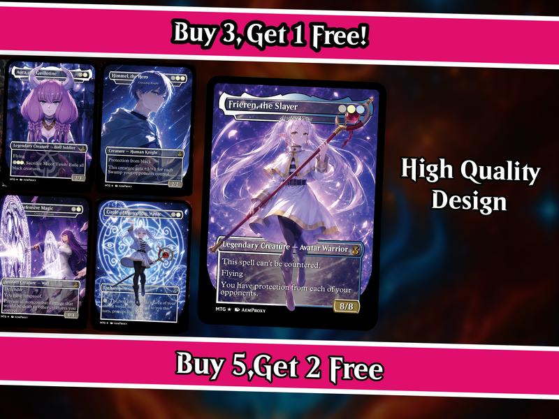 Frieren the Slayer Anime Commander Deck | 100-Card MTG Proxy EDH Set | PrimeDecks